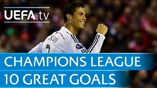 10 great goals from the 201415 UEFA Champions League [upl. by Nairde]