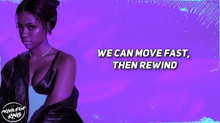 Justine Skye  Collide sped up Lyrics  we can go all the time we can move fast then rewind [upl. by Murat]