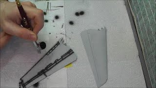 PreShading Panel Lines With An Airbrush  Tutorial [upl. by Aileda]