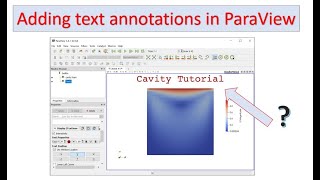 How to add text annotative in ParaView [upl. by Ingham]