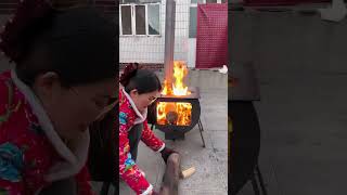 Part 800Deli heating stove factory direct sales heatingartifact smokeless wood stove [upl. by Niarda660]