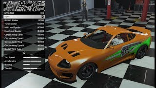 GTA 5  DLC Vehicle Customization  JESTER CLASSIC Toyota Supra and Review [upl. by Ramled]