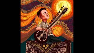 When Van Goghs starry night meets Sitar🪕Rishabsmusic indianclassicalmusic caricature digital [upl. by Herod]