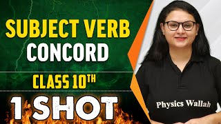 Subject Verb Concord in 1 Shot  Everything Covered  Class 10th Board  Pure English [upl. by Tur215]