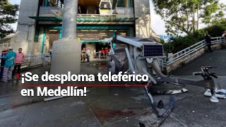 ¡FATAL ACCIDENTE EN COLOMBIA Se desploma teleférico con 10 pasajeros a bordo [upl. by Anatsirhc616]