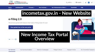 New income tax portal  Overview and Go Through incometaxindiagovin  Live Demo [upl. by Redfield]