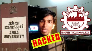 Anna university website hacked  Exam Reschedule  Mask Studios [upl. by Hertz878]