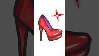 DRAW High Heels Like a Pro shorts drawing [upl. by Terrel]