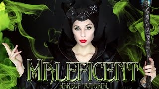 MALEFICENT MAKEUP TUTORIAL  Halloween 2014 [upl. by Slade]