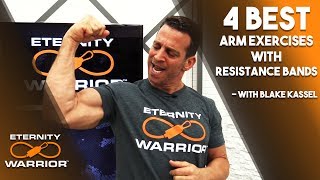 BEST ARM WORKOUTS WITH RESISTANCE BANDS [upl. by Ydennek]