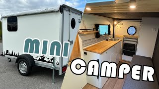 DIY Mini Camper  750kg Micro Caravan  cargo trailer conversion  Kofferanhänger Wohnwagen Umbau [upl. by Gnuhp]