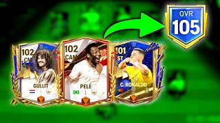 Road To 105 OVR Continues Best Team Upgrade Ever  Weve Ronaldo Pele Messi Gullit Maldini [upl. by Volotta514]