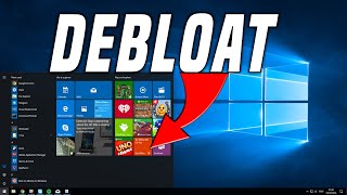 Debloat Windows 10 [upl. by Ehrman]