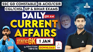 1 January Current Affairs 2024  Current Affairs Today  GK Question amp Answer by Ashutosh Tripathi [upl. by Milan]