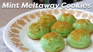 Mint Meltaway Cookies  this 1960s recipe is a MUST TRY [upl. by Ianaj550]