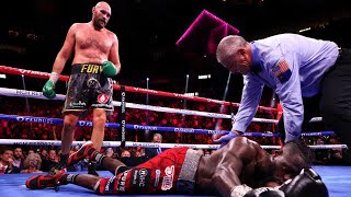 Fury vs Wilder 1 2 amp 3  All knockdowns [upl. by Oicatsana]