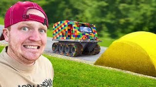 Lego Tank Vs Giant Speed Bump [upl. by Atteyram]