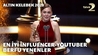 Pantene Altın Kelebek 2023 En İyi InfluencerYouTuber – Berfu Yenenler [upl. by Jorry850]