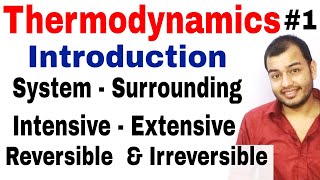 Class 11 Chapter 6  Thermodynamics Introduction  Reversible and Irreversible Process IIT JEE NEET [upl. by Lehctim]