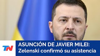 El presidente de Ucrania Volodimir Zelenski confirmó que vendrá al país para la asunción de Milei [upl. by Ann-Marie]