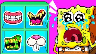 Animation WHICH TOOTH OF SPONGEBOB  Dentist VS Spongebob  Spongebob Life [upl. by Grosberg683]