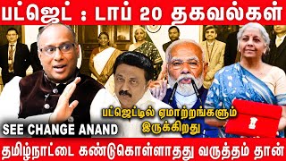 Decoding Budget 2024  25 By SEE CHANGE Anand  Nirmala Sitaraman  2024 Budget Analysis  Tamilnadu [upl. by Jaye]