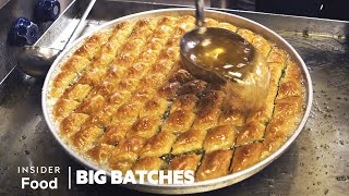 How 20000 Pieces Of Baklava Are Handmade Every Week In Gaziantep Turkey  Big Batches [upl. by Profant]