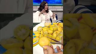 😮NIDA Yasir ne lemon 🍋 k chilky Ki recipe bta dihow to make lemon acharshortsyoutubeshortsviral [upl. by Nivri]