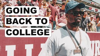 Returning to my college  VM VLOGS Von Miller visit to Texas AampM Spring Game [upl. by Haeluj]