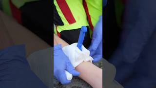 First Aid for an Impaled Knife Wound 🔪🩸 ambulance paramedic emergency hospital firstaid [upl. by Yrocaj]