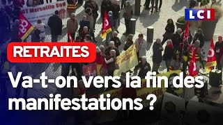 Retraites  vaton vers la fin des manifestations [upl. by Gerlac]