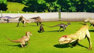 NEW ALL CARNIVORES BATTLE ROYALE JURASSIC WORLD EVOLUTION [upl. by Berky493]