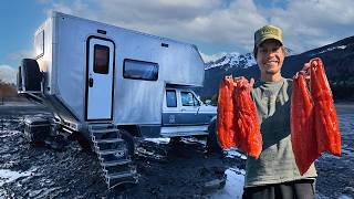 Truck Camping in Alaska  Blackened Salmon Bowl Catch amp Cook [upl. by Ethan708]