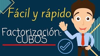 SUMA Y DIFERENCIA DE CUBOS ✅ Factorización ✔️ Ejercicios resueltos [upl. by Ikkin]