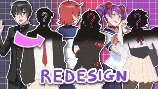 Redesigning Senpai InfoChan and Kizana from yandere simulator  speedpaint and voiceover [upl. by Margot88]