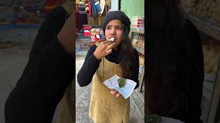 Rs 100 Street Food Challenge In Mountains 🥵  Living On Rs 100 For 24 Hours In Mountains shorts [upl. by Cirdec]