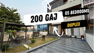 200 SQ YD Luxury Duplex House With Extra Area amp Maintained Park  Sector 125 [upl. by Ahon]