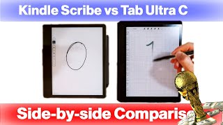 Kindle Scribe vs Boox Tab Ultra C Side by Side Comparison E Ink Tablet WC Final [upl. by Ttnerb712]