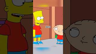 Bart and Stewie 😳 thesimpsons shorts [upl. by Levania]