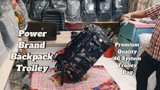 Power Brand 4G Backpack Trolley Collection [upl. by Jabon]