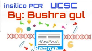 In silico PCR UCSC Genome Browser  Primers specificity  Molecular Biology  Bushra Gul [upl. by Mclain]