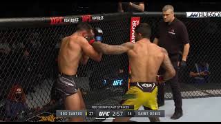 UFC  Dos santos vs Saint Denis  Insane Round [upl. by Scharff]