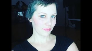 Haare blau färben mit Pflanzenhaarfarbe PHF [upl. by Karilla]