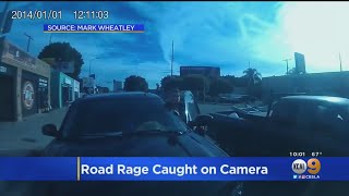 Caught On Camera Driver Attacks Cyclist In Road Rage Incident [upl. by Dnalon]