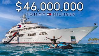 We Stayed on Tommy Hilfigers 46000000 Mega Yacht [upl. by Ybbed]