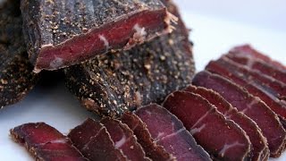 Making Traditional South African Biltong beef jerky [upl. by Elleinet]