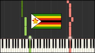 Zimbabwe National Anthem Piano Tutorial [upl. by Trill]