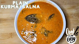 PLAIN KURMA  EMPTY SALNA RECIPE  SIDE DISH FOR CHAPATIPAROTTA [upl. by Blaseio]