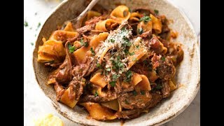 Slow Cooked Shredded Beef Ragu with Pappardelle [upl. by Ynots]