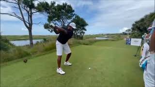 Harold Varner III golf swing motivation How to swing to win PIF Saudi International 2022 golf [upl. by Adiuqram]